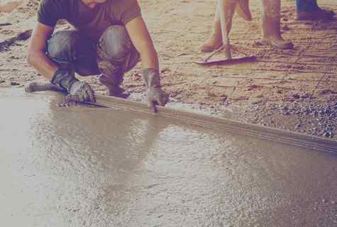 How to prepare concrete for the base