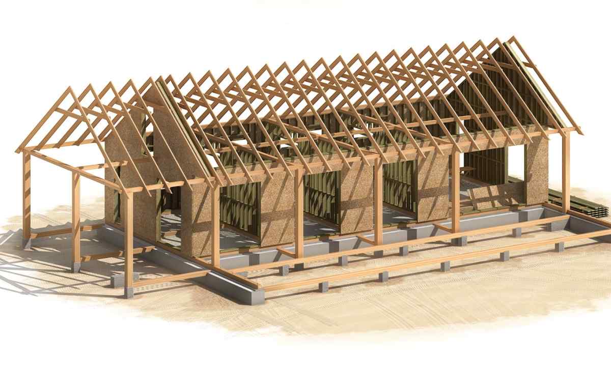 Stages of construction of frame bath