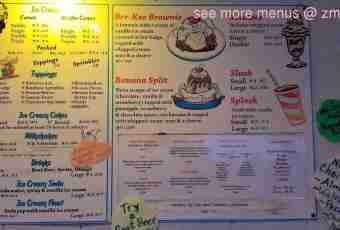 Example of the menu for every day for kindergarten