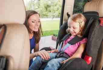 How to seat the child in a car seat