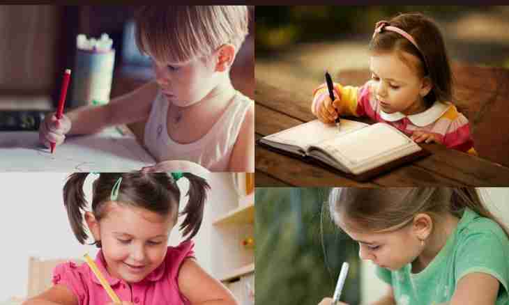 How to correct handwriting of the child