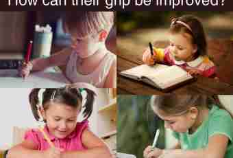 How to correct handwriting of the child