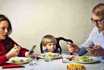 Behavior of the child at a table: advice to parents