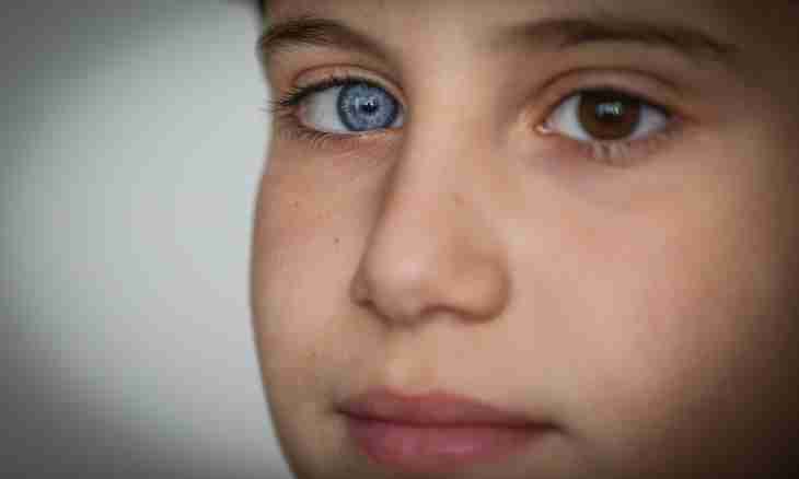 As at children color of eyes changes with age
