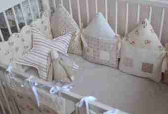 How to sew a set for a crib