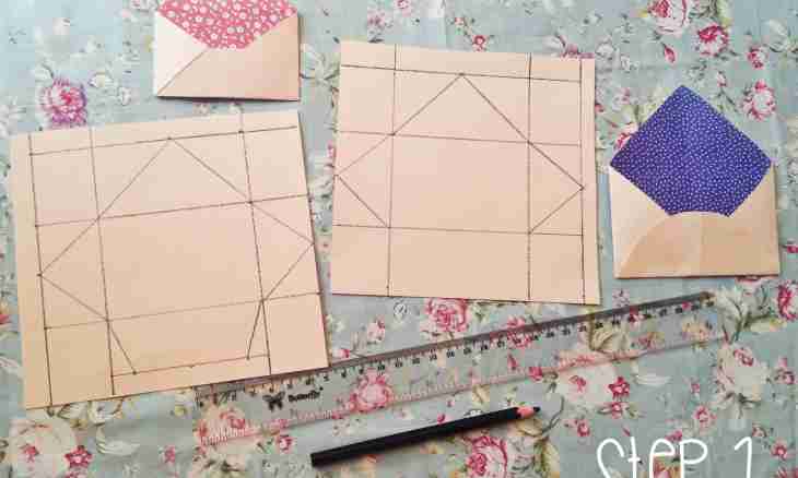 How to sew an envelope in a carriage