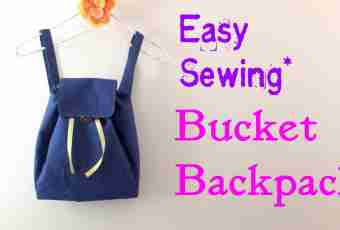 How to sew a backpack to the child