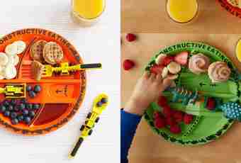 How to decorate dishes for children