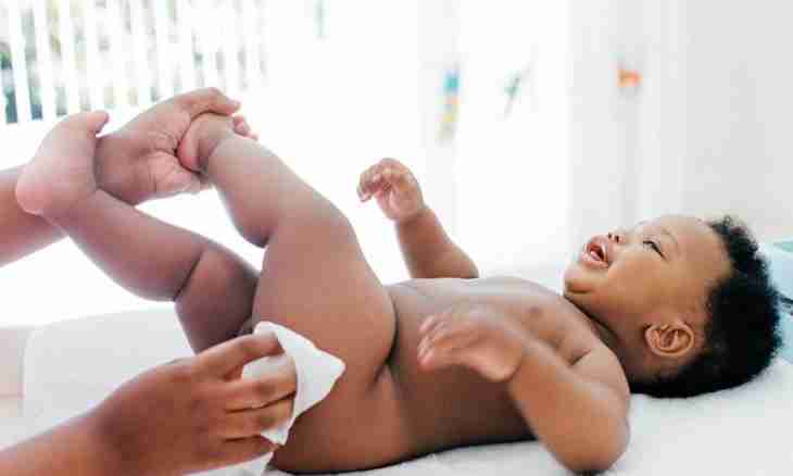 Treatment of a diarrhea at the one-year-old child