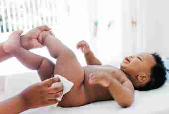 Treatment of a diarrhea at the one-year-old child