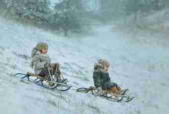 5 rules of the choice of the sledge for the child