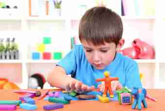 As the molding from plasticine influences development of the child