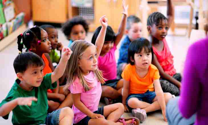 Kindergarten and behavior of the child