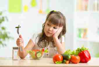 Healthy nutrition of children about one year