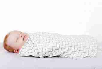 How to swaddle the child in a blanket