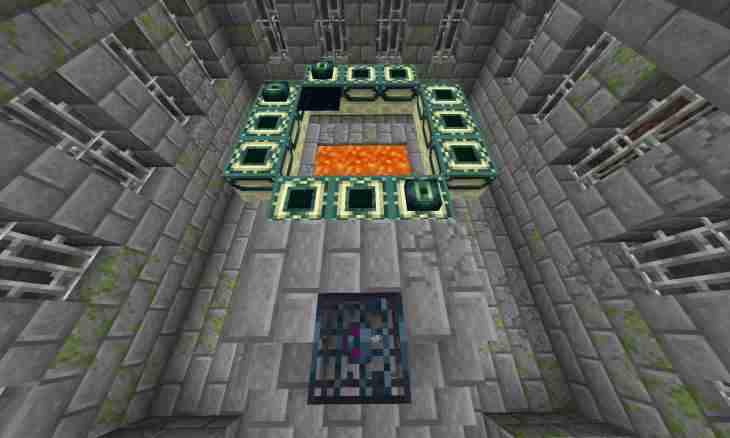"Construction in Minecraft: the lock, the portal to Paradise/hell, the portal in Ender Mir"