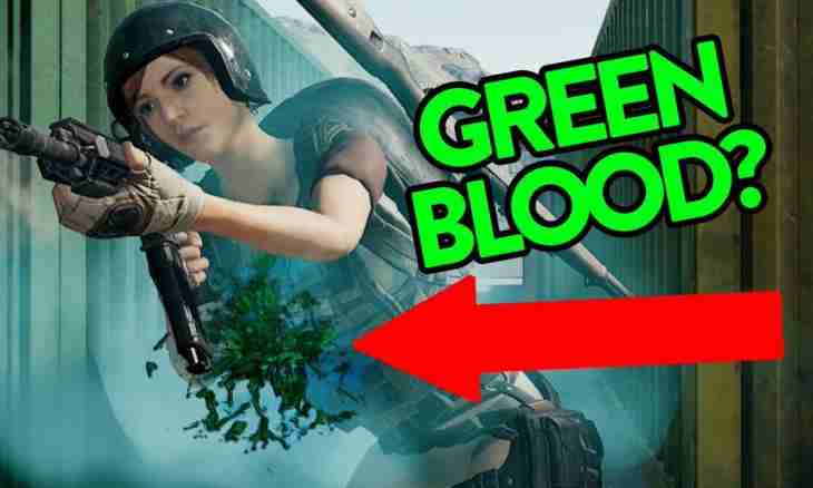How to make blue or green blood in PUBG