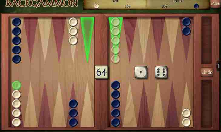 How to play an Internet backgammon