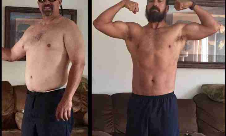 As having lost weight, building muscles