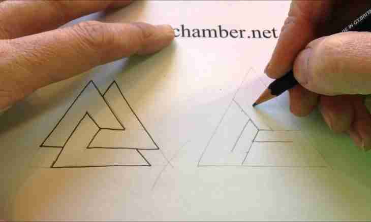 How to stick together a triangle