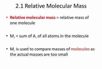 How to find the molecular mass of substance