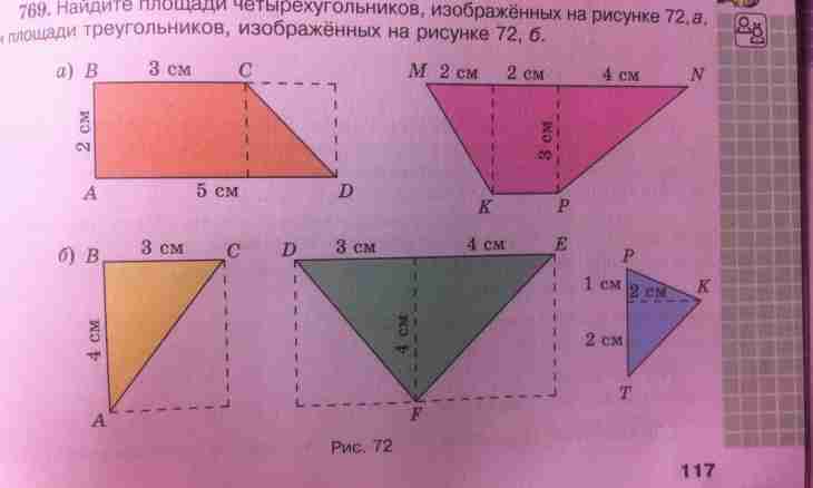 How to find the area of a triangle on two parties