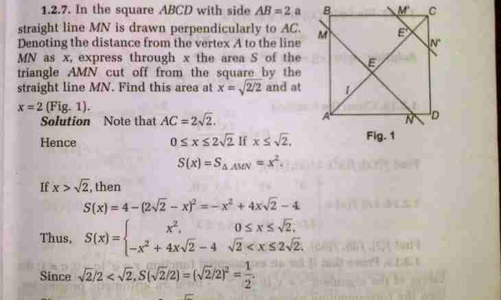 How to find the area of diagonal section