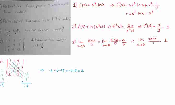 How to find matrix determinant 3 orders
