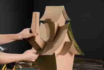 How to make a feeding trough of cardboard