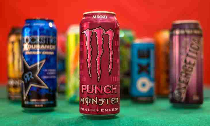 Energy drinks the hands