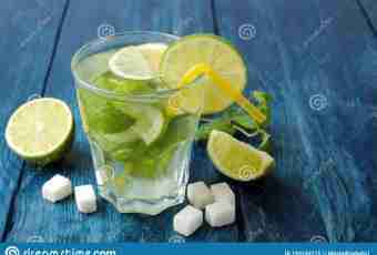 Tonic with mint and a lemon