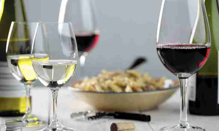 Combination of red wines and dishes