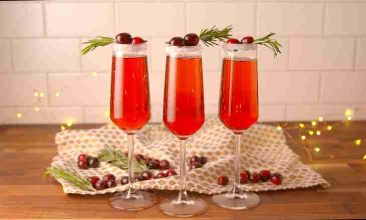 Cranberry champagne