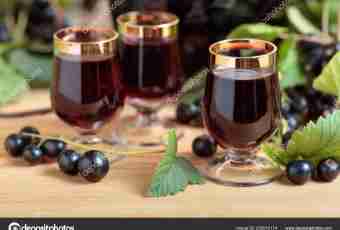 Domestic wine from blackcurrant
