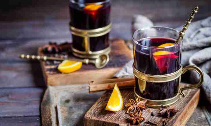 The German mulled wine with cognac