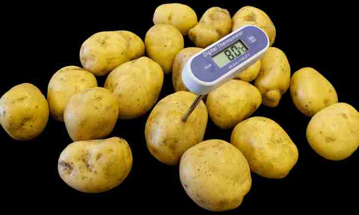 What temperature is required for storage of potatoes