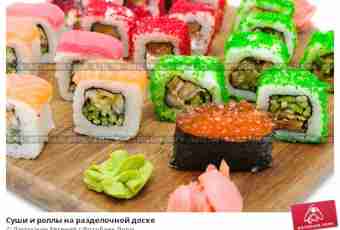 What sushi differ from rolls in