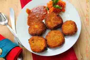 Carrot cutlets in an oven
