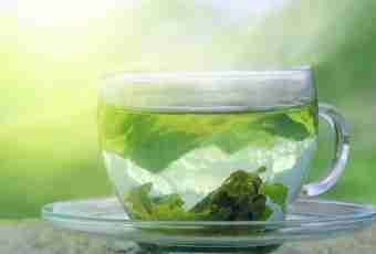 Pluses and minuses of a green tea