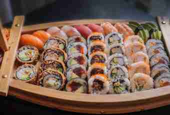 Caloric content of sushi and rolls