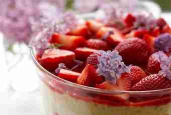 Gentle strawberry dessert
