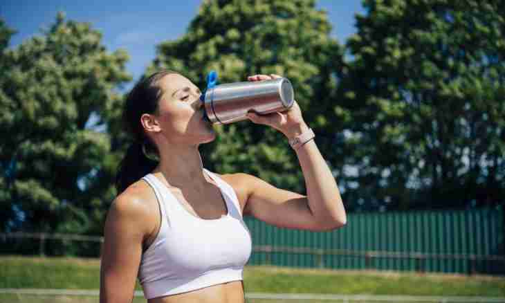 What to drink during the training: sports drinks