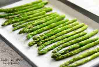 Advantage and application of an asparagus in cookery
