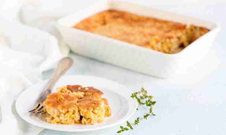 Cottage cheese casserole - tasty it is also useful