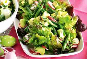 Stewed haricot with garden radish salad