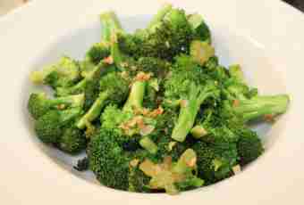 Caloric content and useful properties of broccoli