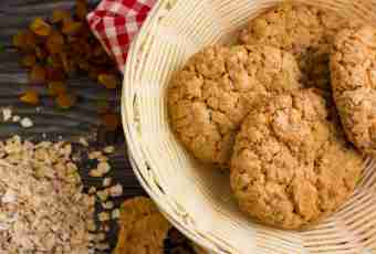 The recipe of useful cookies from oat flakes