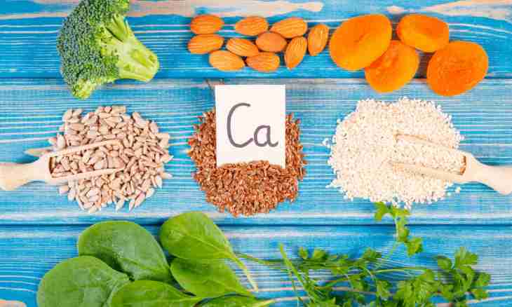 What products contain calcium