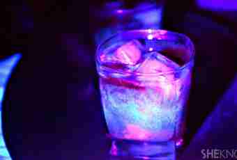 How to make the drinks glowing in the dark
