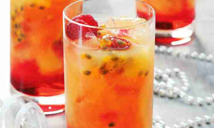 Recipes of alcoholic fruit juice-syrup mixtures